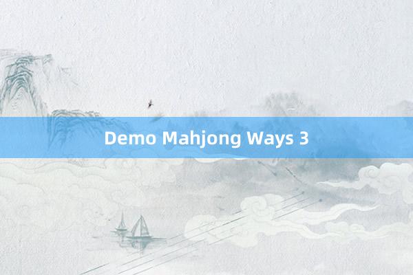 Demo Mahjong Ways 3