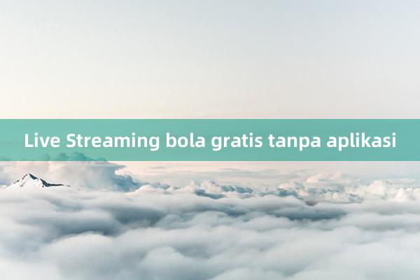 Live Streaming bola gratis tanpa aplikasi