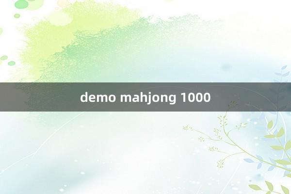 demo mahjong 1000